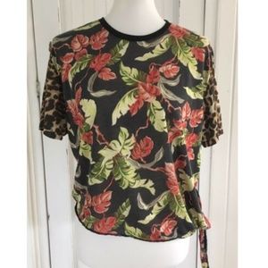 Ralph Lauren Denim & Supply Cheetah Floral Top